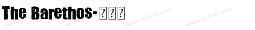 The Barethos字体转换